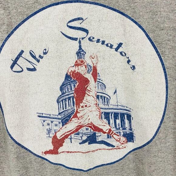 Alstyle Single Stitch Crew Neck The Senators Grey Short Sleeve Size 2XL - Picture 2 of 6